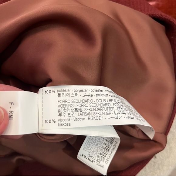 ZARA STUDIO Velvet Bomber Jacket , Limited Edition , Sz L - Picture 17 of 17